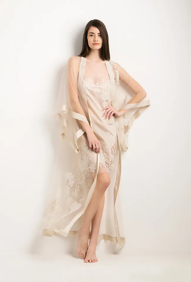 C.Gilson, Ensemble kimono et slip dress, Printemps-été 2022 © Stephane Borremans